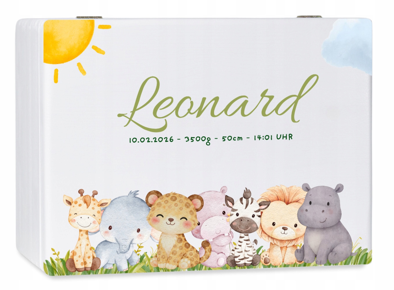 Personalizovaná Krabička Vzpomínek 60x40 Potisk Křest Narozeniny Baby Shower