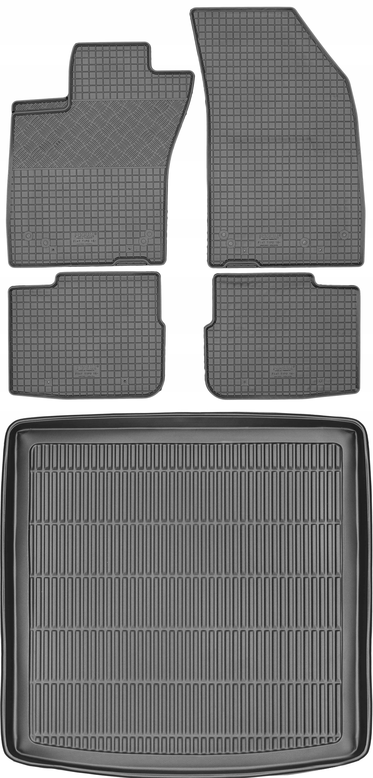 Fiat Tipo Kombi 2016 Sada Gumové rohože rohož
