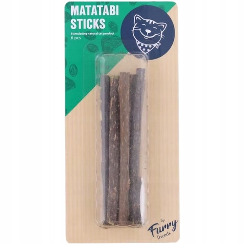 

Naturalna zabawka dla kota patyczki Matatabi 5szt.