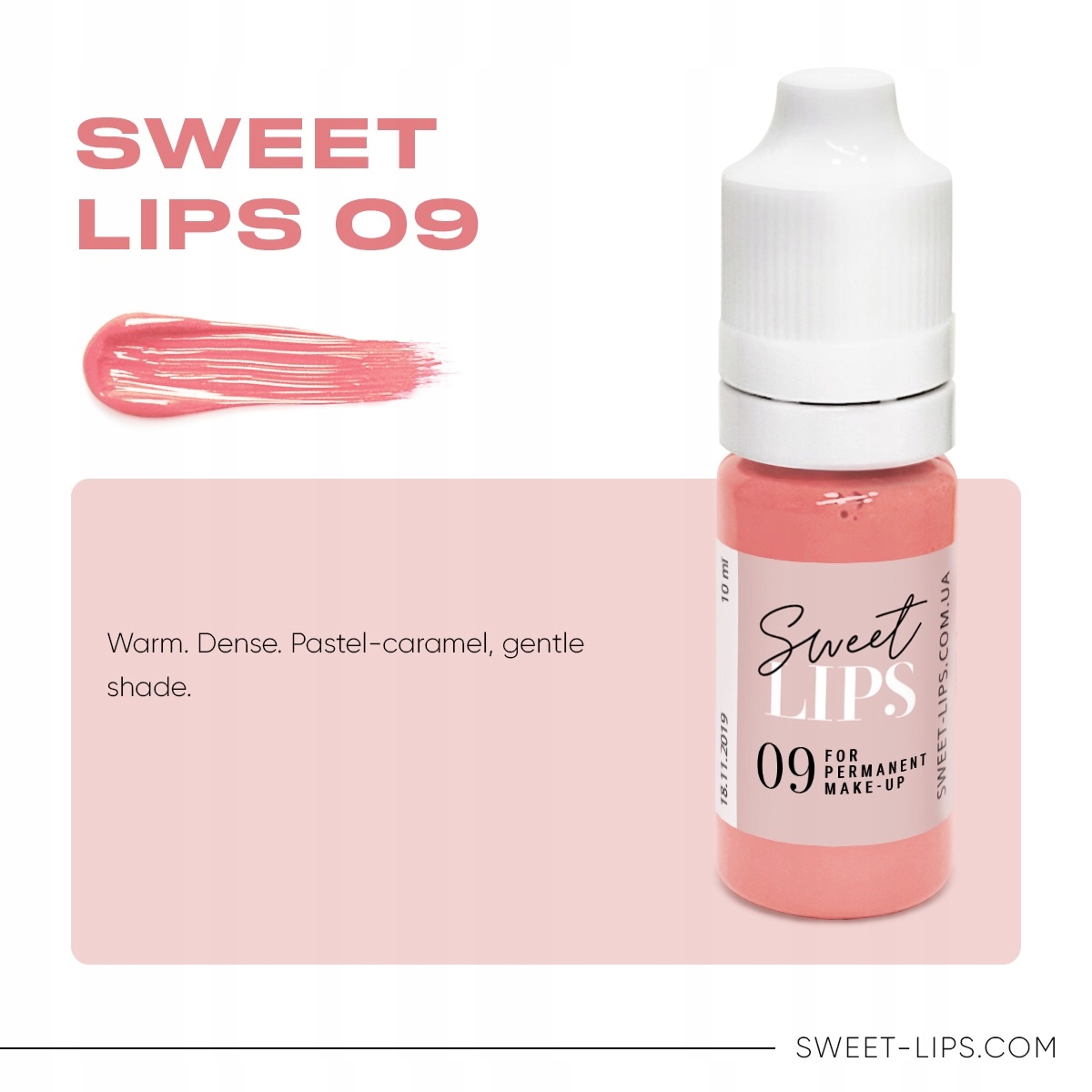 Pigment pro permanentní make-up Sweet lips #9 10 ml