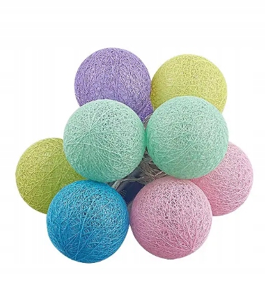 

Lampki Girlandy Kulki 20 Sztuk Cottonballs 3METRY