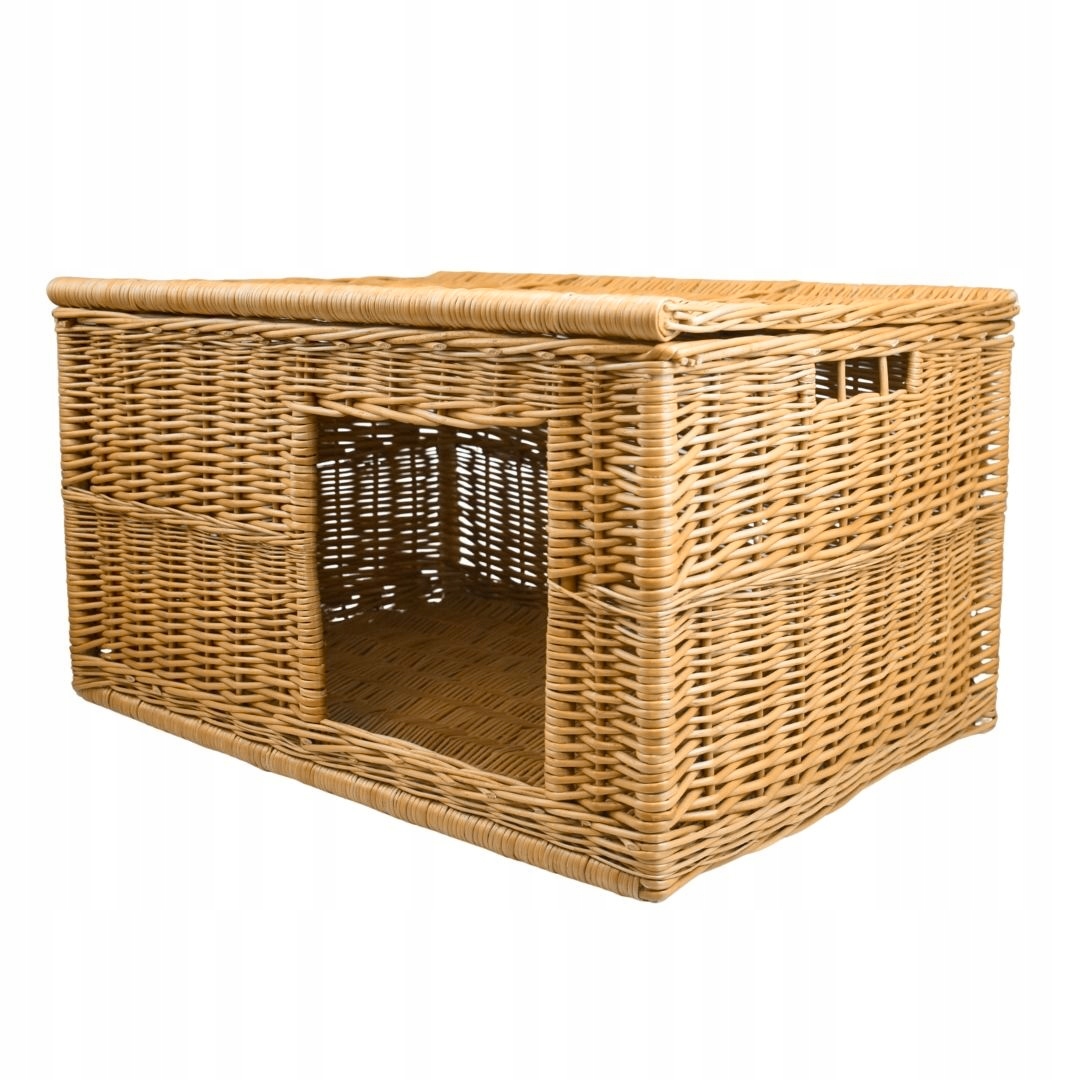 Levně Proutěná bouda pro kočku se sklopným víkem z vrbového proutí