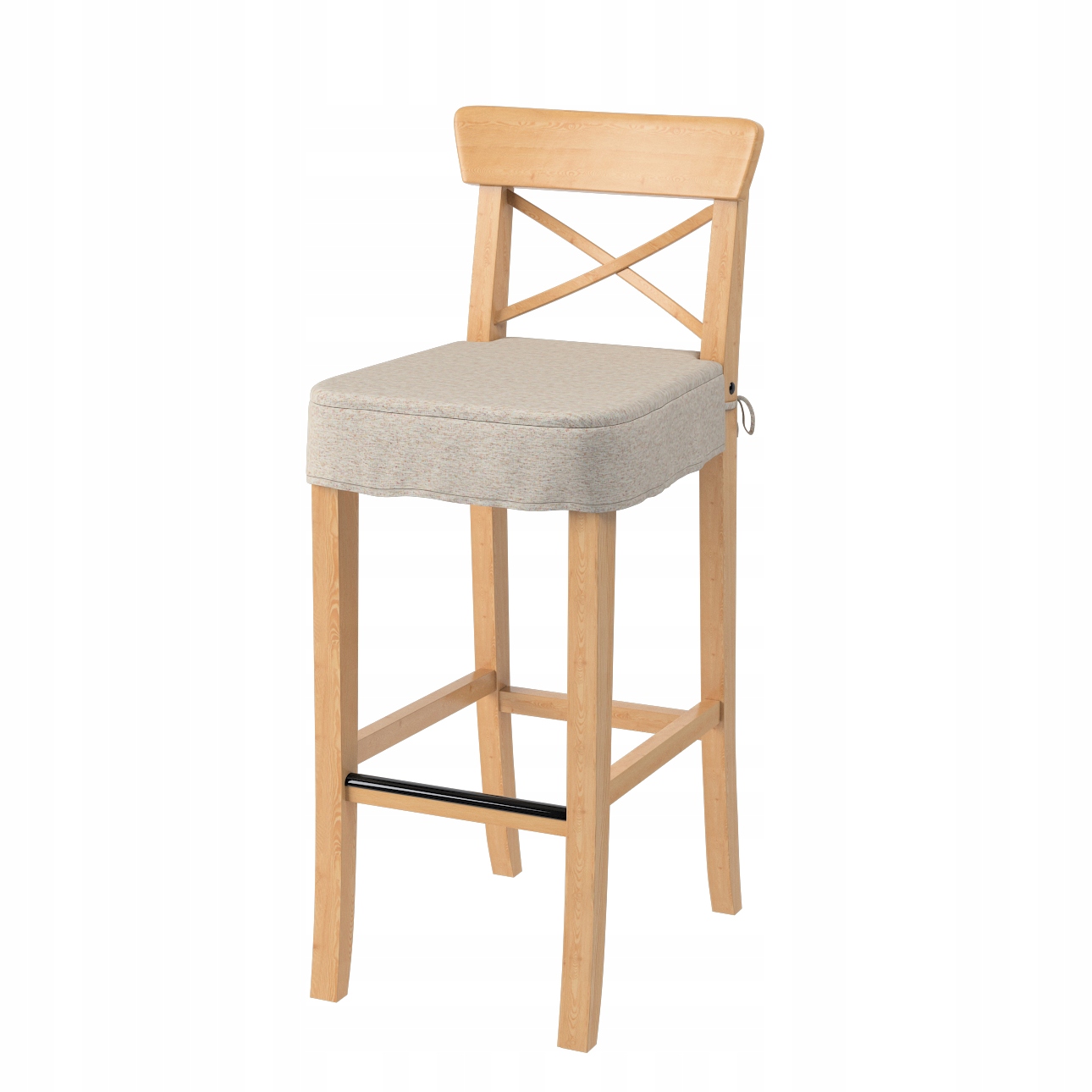 Sedák na barovou židli Ingolf Ikea černý