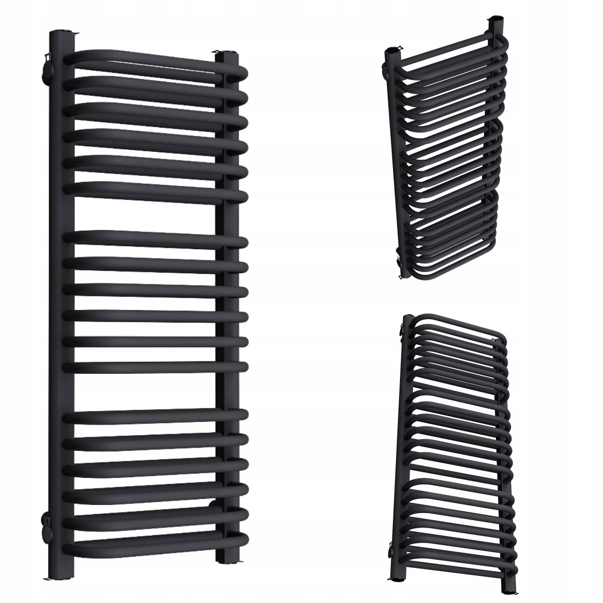 Vertikální Koupelnový Radiátor Double 1580/500 Grafit