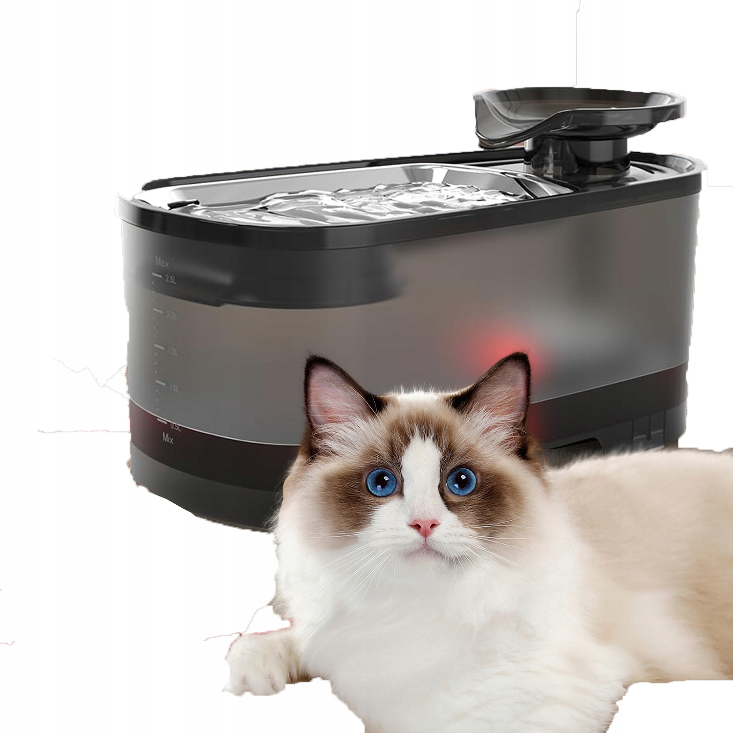 Levně Automatická Pítko/fontána Pro Kočky A Psy S Filtrem, Tichý Provoz, 2,5L