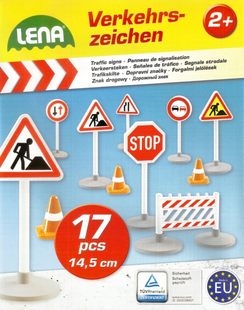 Znaki drogowe drogowskazy Lena 17 elementów Marka Lena