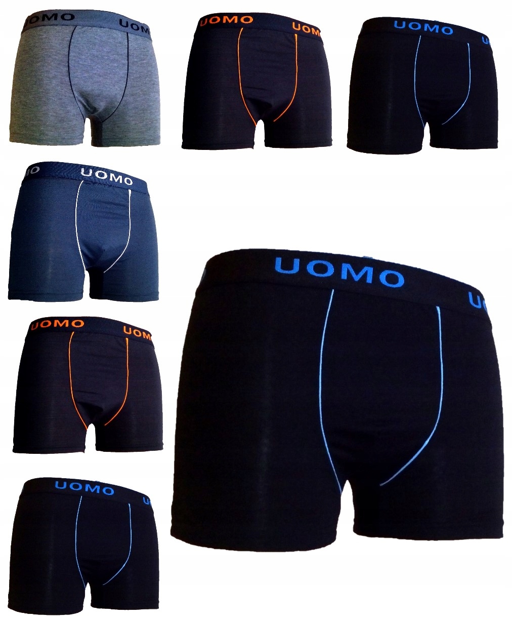 6x BOKSERKI MĘSKIE UOMO BAWEŁNA L/XL