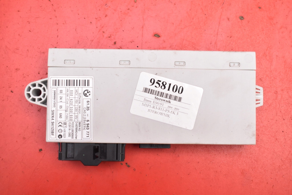 control unit module CAS 6943771 BMW E90 E91 2.5i 150 KM 04-10