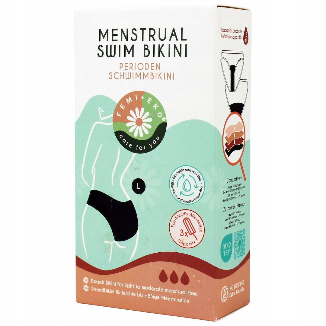 Majtki Kąpielowe Menstruacyjne Model Maja Rozmiar L Femi.eko