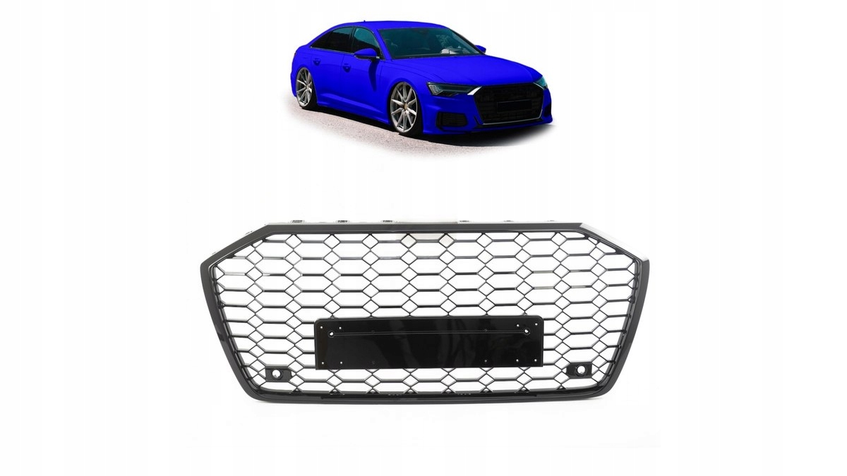 Gril Audi A6 C8 Gloss čierny