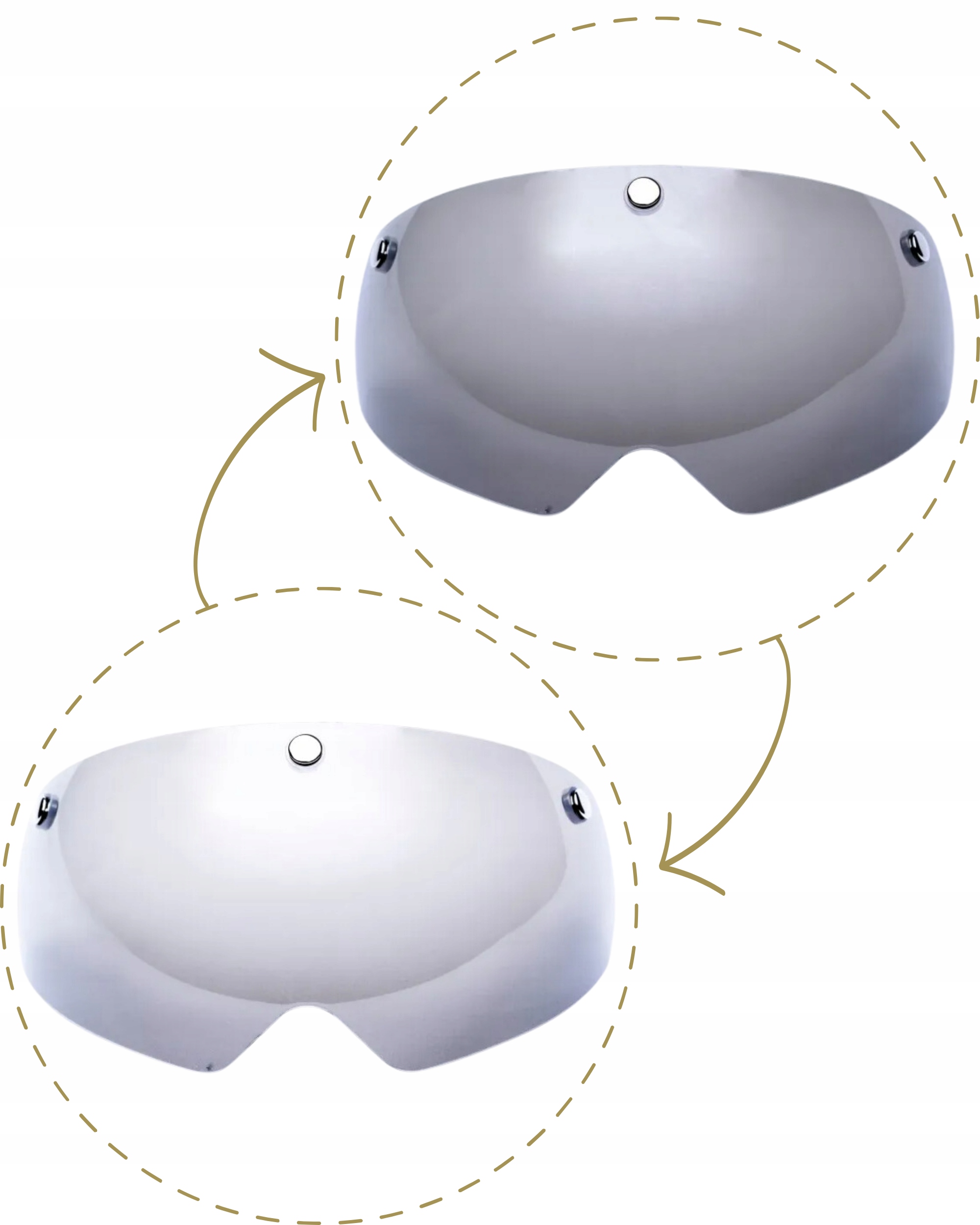 KASK ROWEROWY Z OKULARAMI LEKKI REGULOWANY ERCOLE Rozmiar uniwersalny