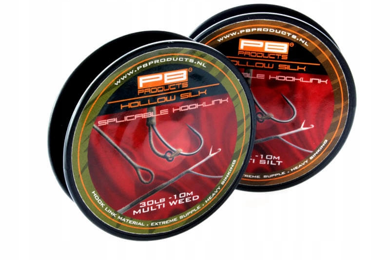 Pb Product Hollow Silk Splicable Hooklink 30lb Multi Weed