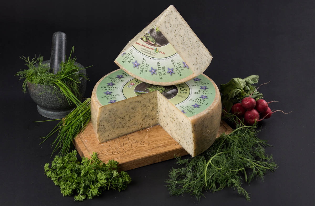 Levně Švýcarský Sýr Krauter Kase Bylinný Sýr 1 kg Originální