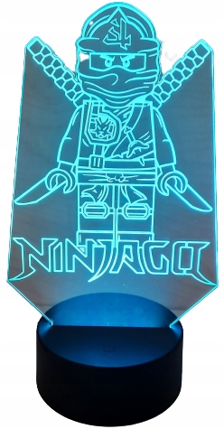 

Lampka Nocna 3D Led Lego Ninjago Multikolor Pilot