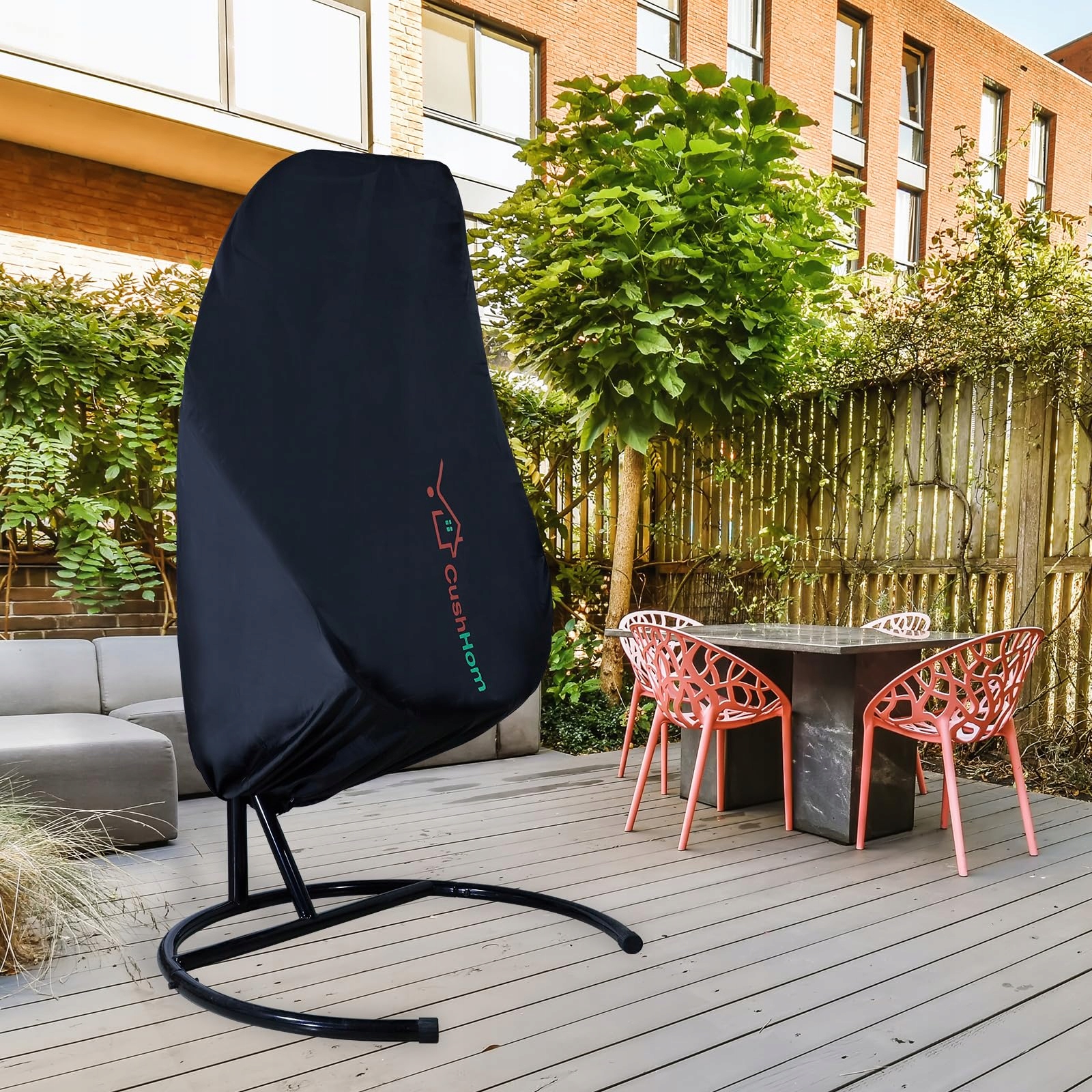 CCLIFE Pokrowiec Na Fotel Wiszący 190x145cm Odporny Na Wiatr i UV — miniatura 5