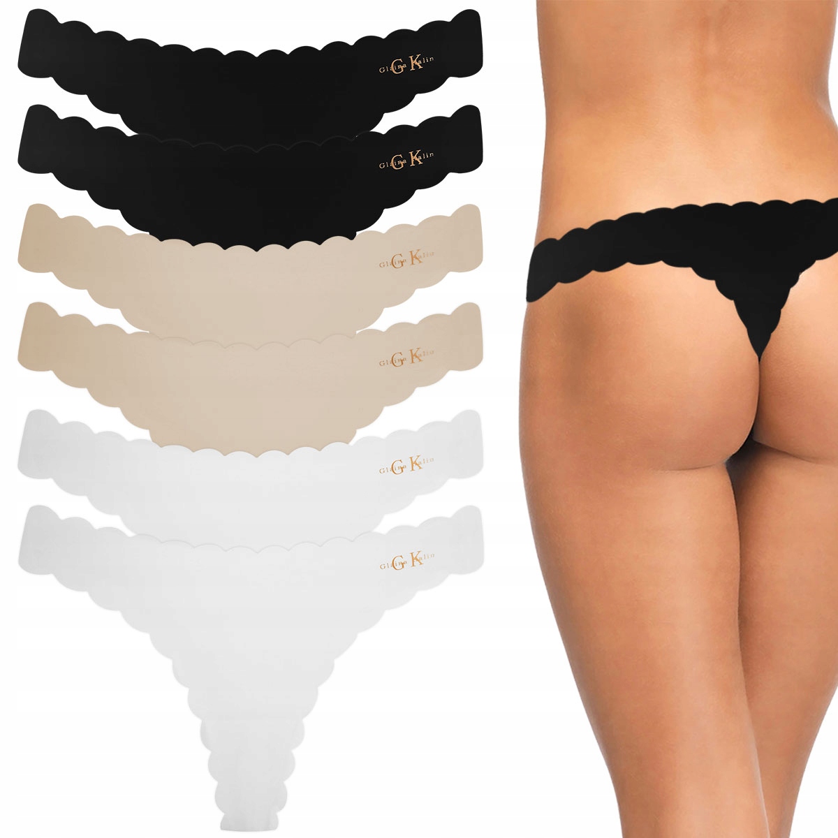 4x BEZSZWOWE LASEROWE STRINGI KALIA