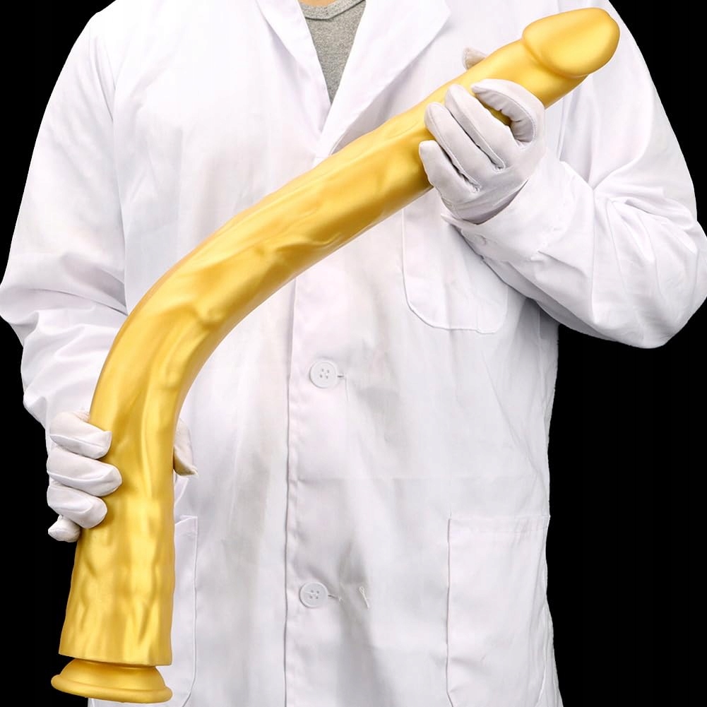 REALISTISCHER Długi Silikonowy Dildo z Przyssawką do Masażu — miniatura 8