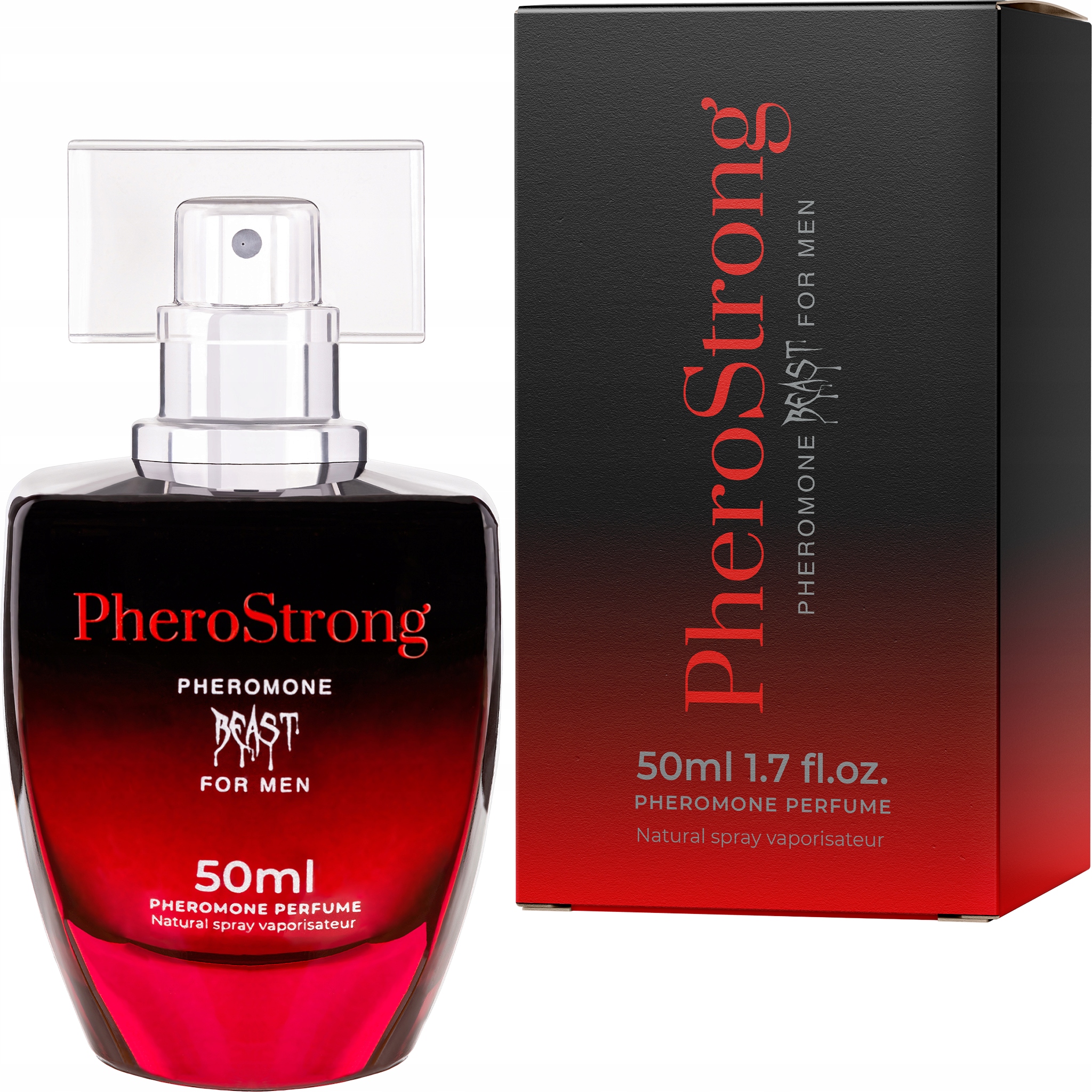 PHERO-STRONG BEAST PERFUMY Z FEROMONAMI MĘSKIE 50 Kod producenta Uwodzicielskie