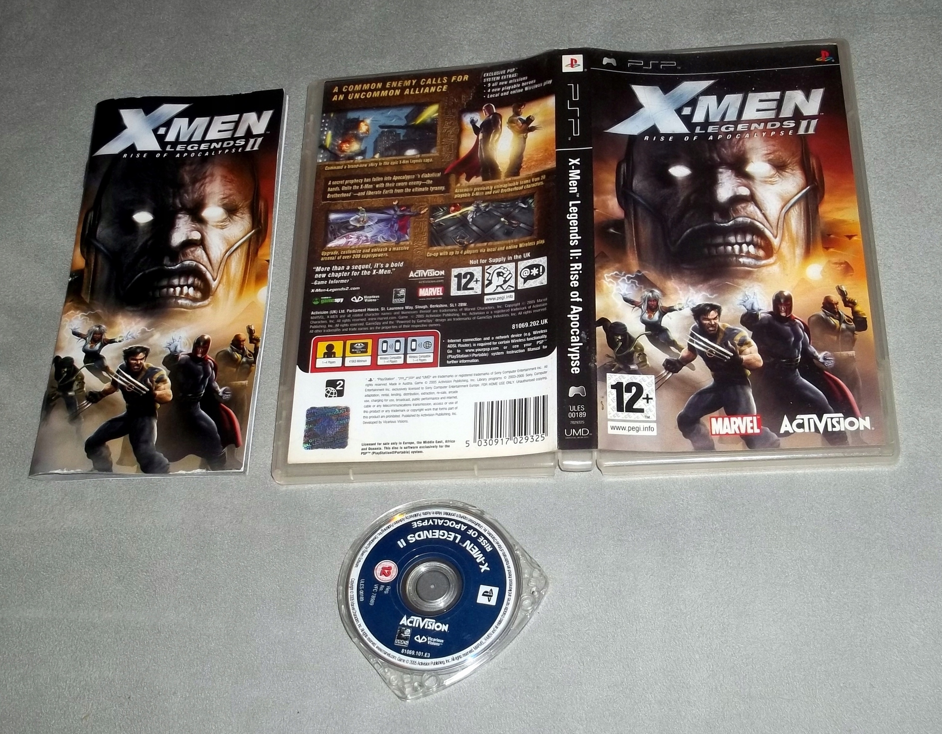 X-MEN LEGENDS II RISE OF THE APOCALYPSE PSP UNIKAT 3xANG RPG hack & slash