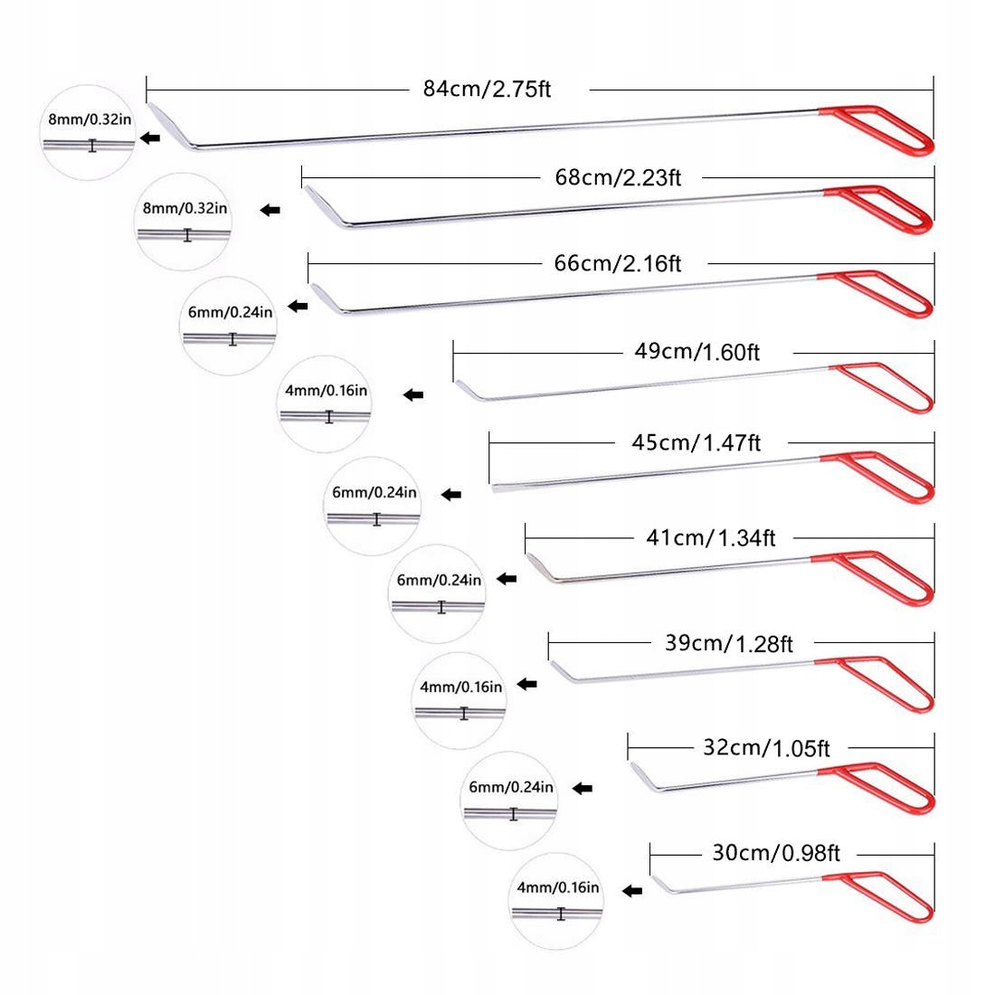 DRUTY LANCE HAKI HEBLE PDR DO WGNIECEN 9 szt Producent code super pdr