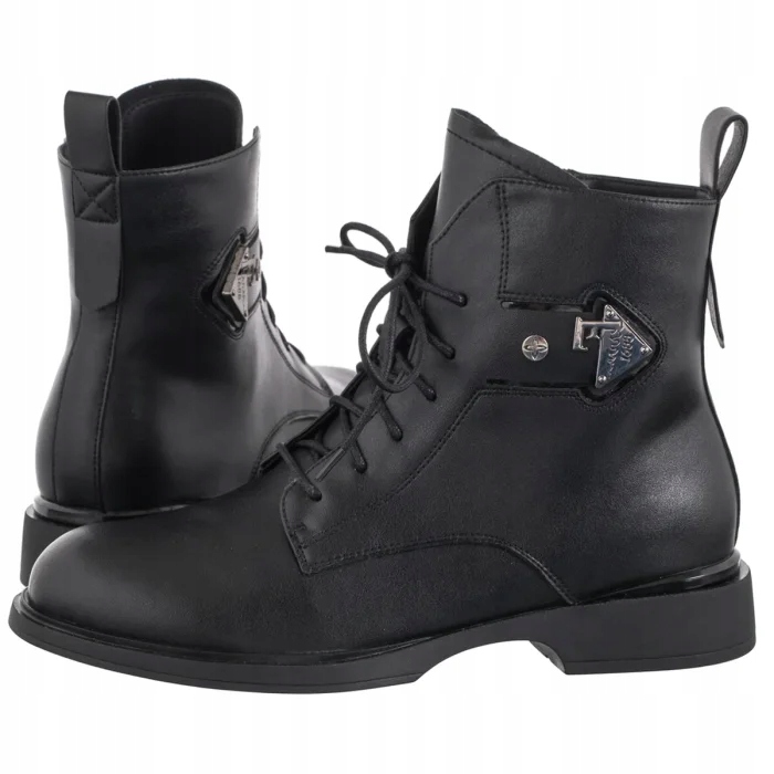 Dámské kožené boty Kotníkové Boty Maciejka Černé N3115-01/00-8 Black