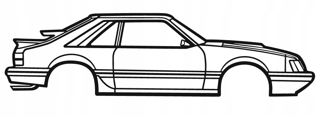 nástěnná dekorace Obraz Auto Ford Mustang Svo 1986