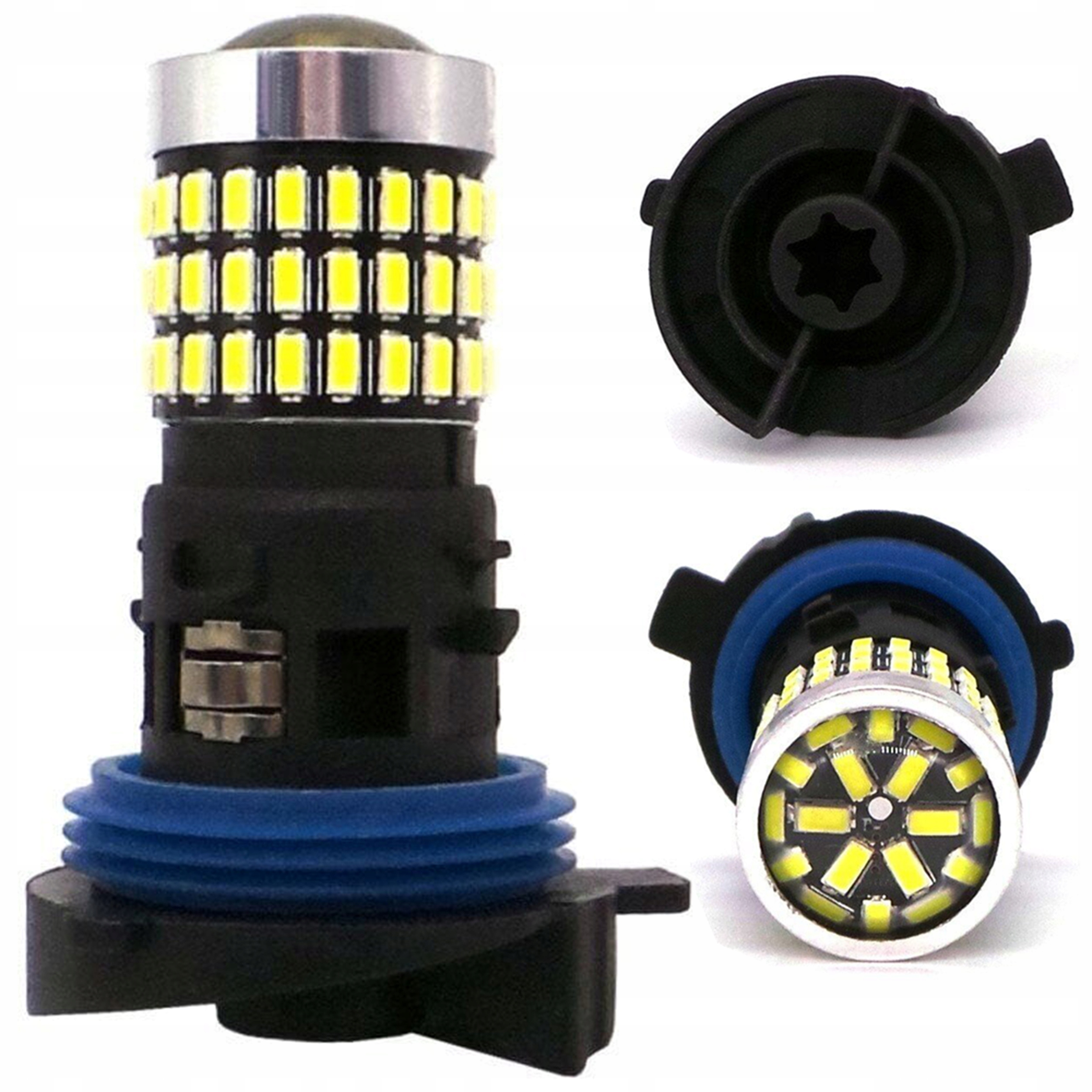 HP24W żarówki Led 12V Bardzo Mocne 1000lm 6000K z 57 Led 1:1 canbus 50000h