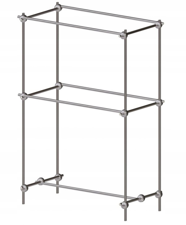 GONDOLA STOJAK NA WIESZAKI ODZIEŻ 1.5m SKLEPOWY