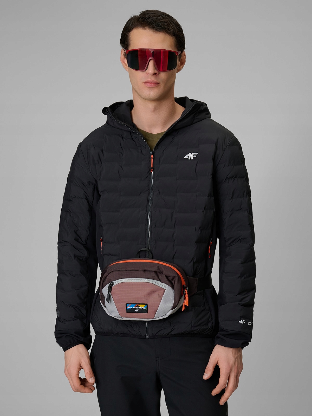 4F Pánská Černá Hydrofobní Trekingová Bunda