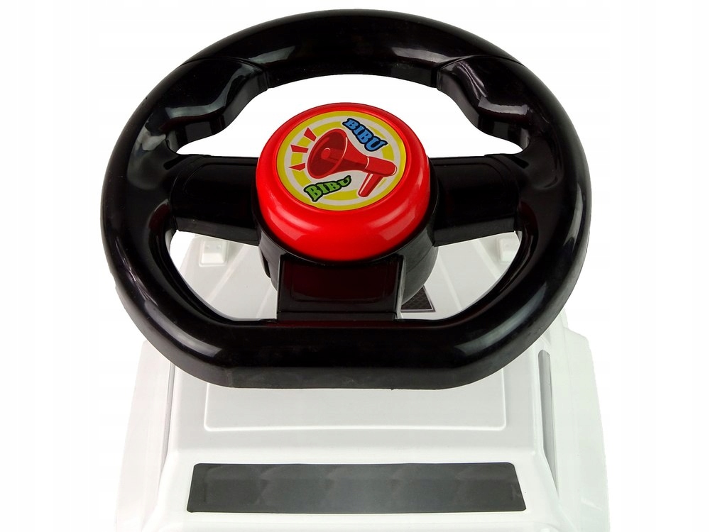 Samochód Jeździk QX-5500- 2 Klakson Oparcie Biały Marka LEANToys