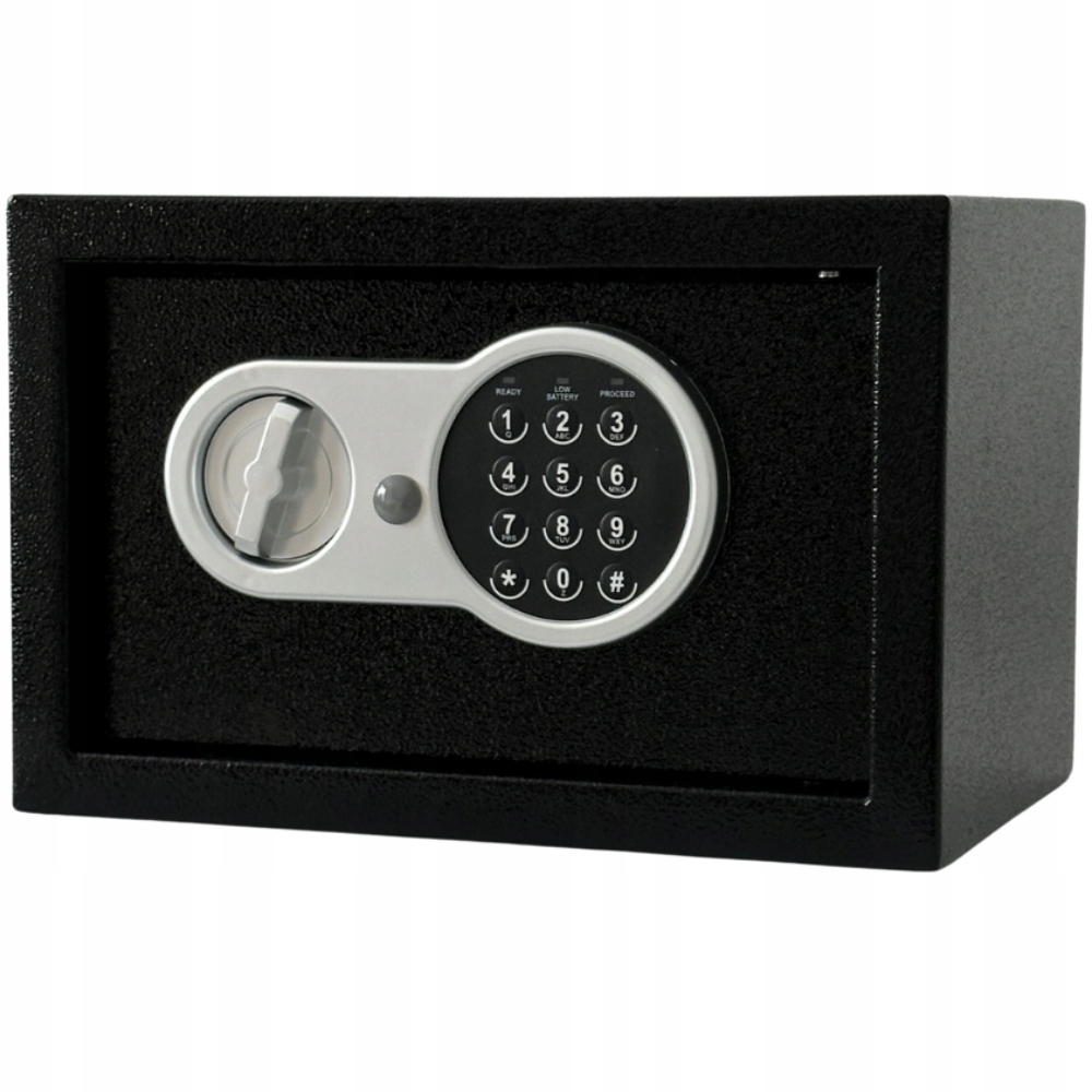 Sejf Szyfr Elektroniczny Domowy 2 Klucze Solidny Kasa Pancerna MS-17