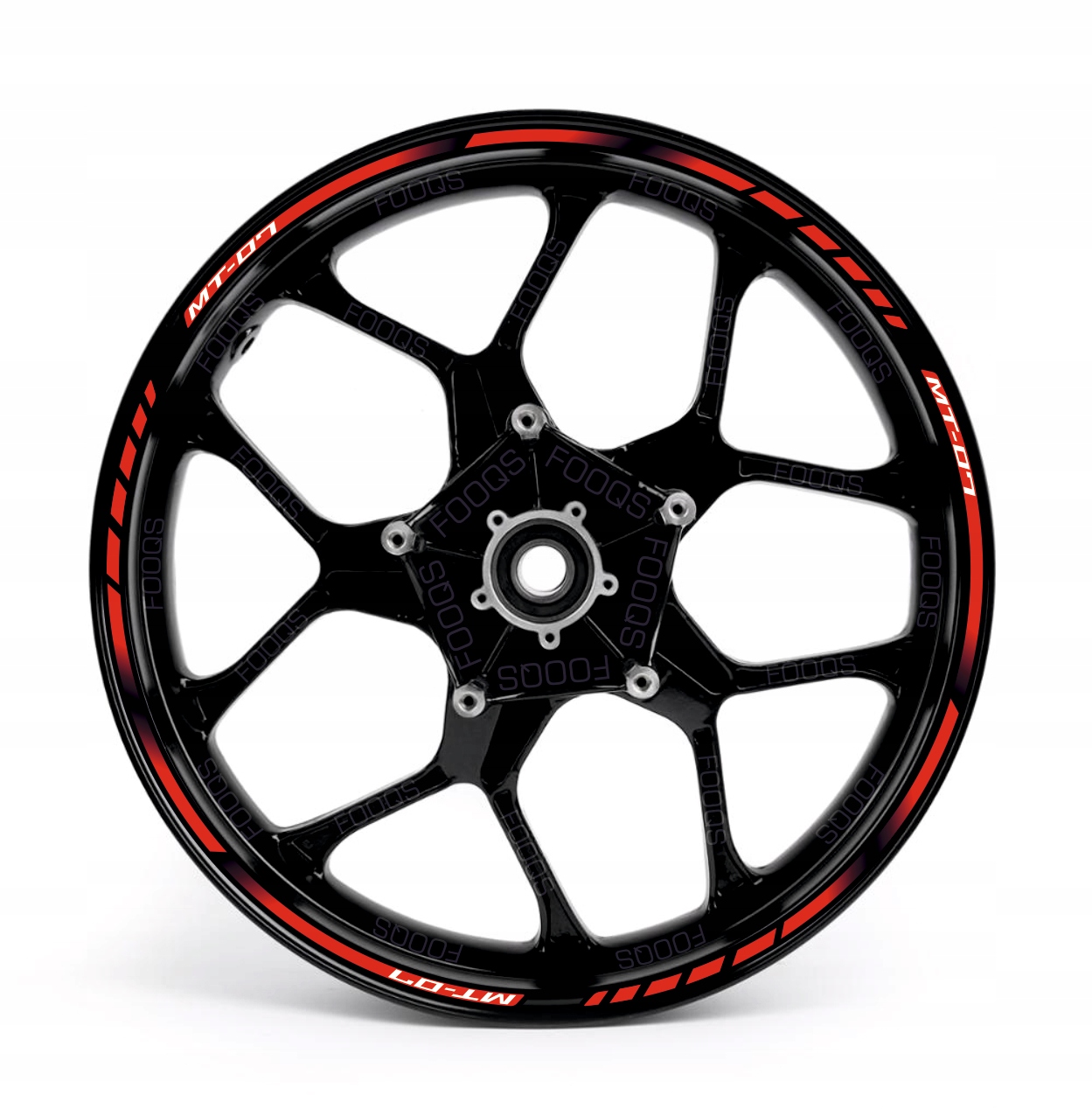 Samolepky Na Ráfky Juula Pro Yamaha MT-07 MT07 Červené