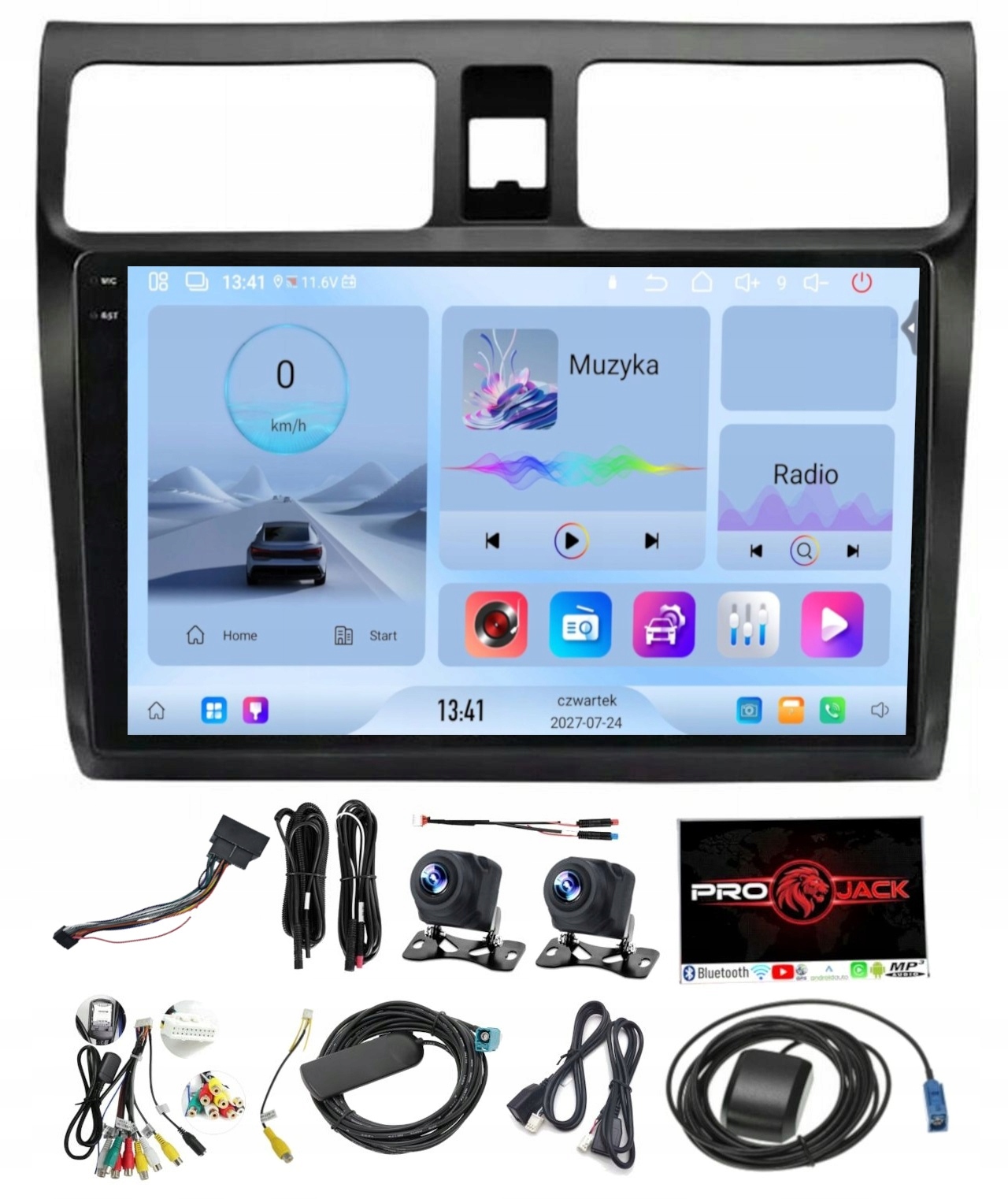 Rádio Navigácia Android Carplay Bt Ford Mondeo 2004-2007 Wifi 64GB Sim
