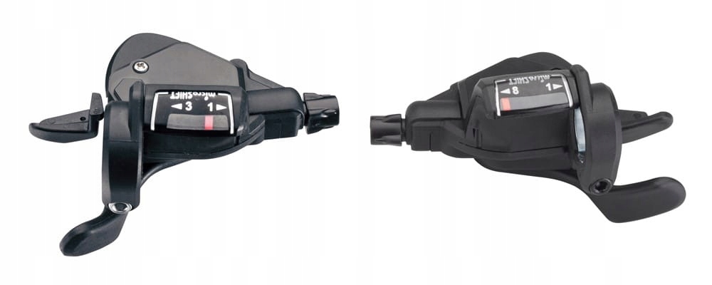 Manetki Microshift Mezzo, Para, 8.rzędowe(3x8), Kompatybilne z Shimano