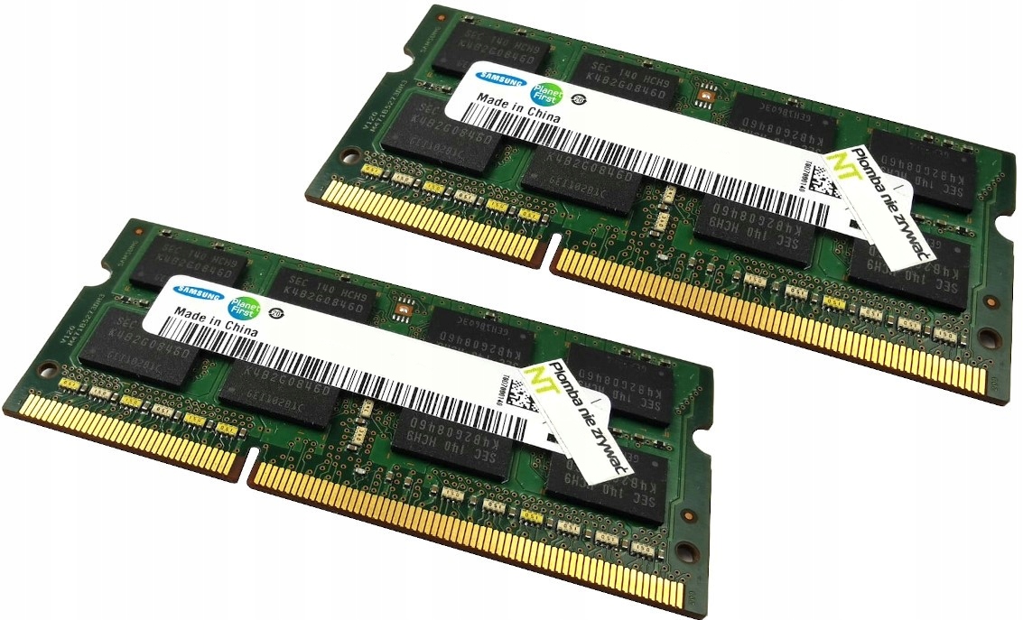 

Ram 8GB (2x4GB) DDR3 So-dimm 10600 1333MHz Samsung