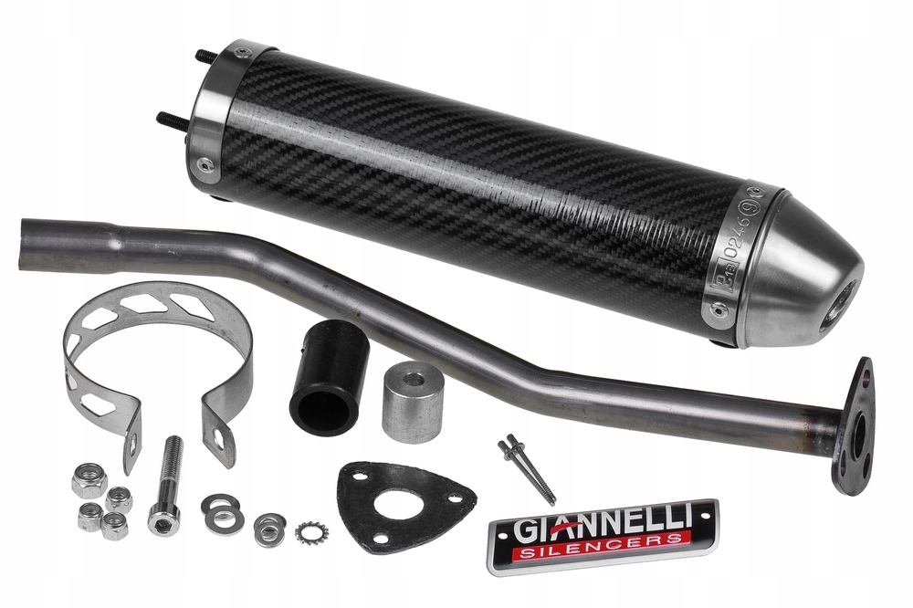 Koncovka výfuku tlmič Giannelli Enduro Carbon, Gilera Rcr, Smt (e)