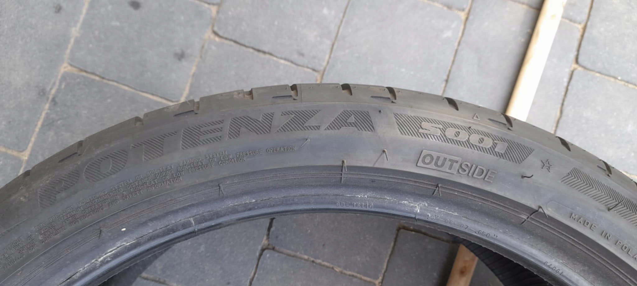 BRIDGESTONE POTENZA S001 255/35R19 92Y