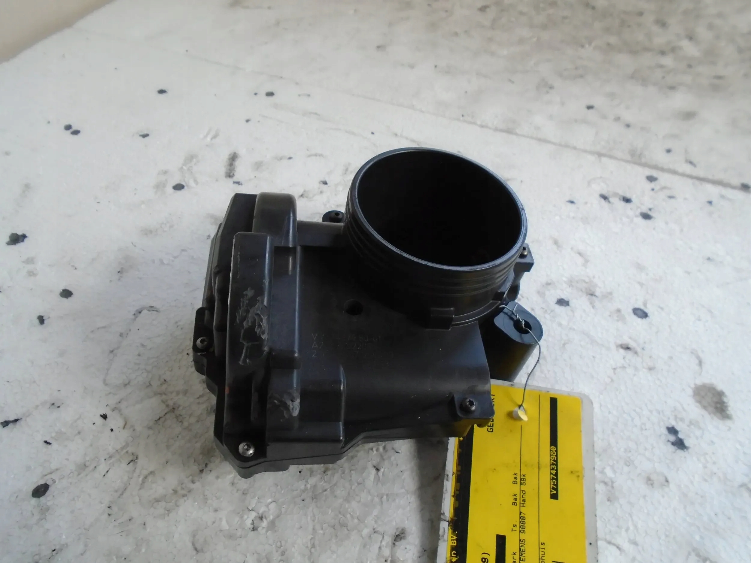 Valvola a farfalla V757437980 01 Mini Cooper Peugeot OE 1.6