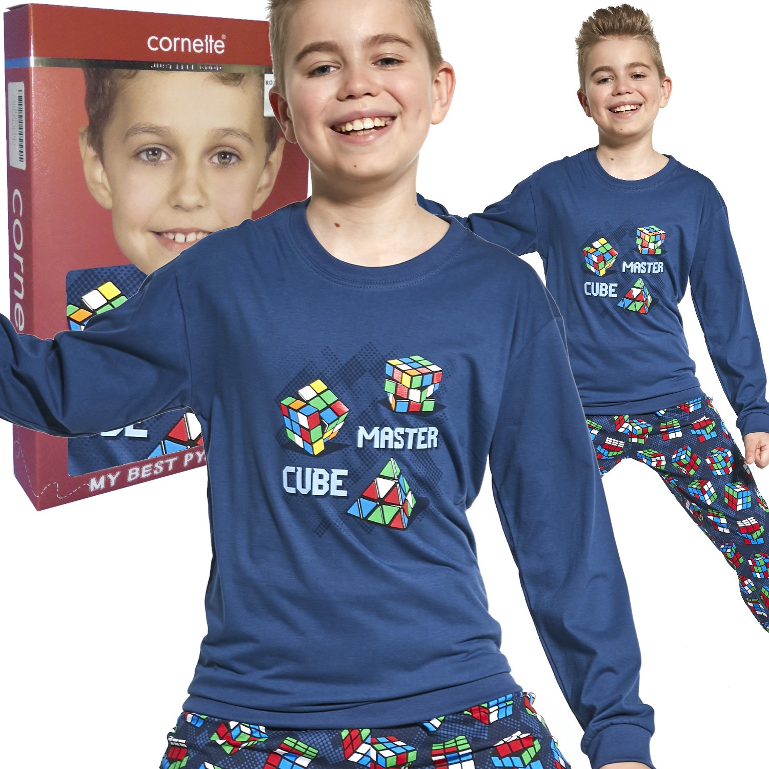 

Cornette piżama chłopięca 593/102 Cube Master