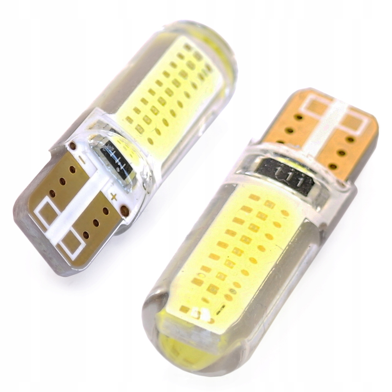 

2x Żarówka Led 2 Cob W5W T10 postojówki Silikon