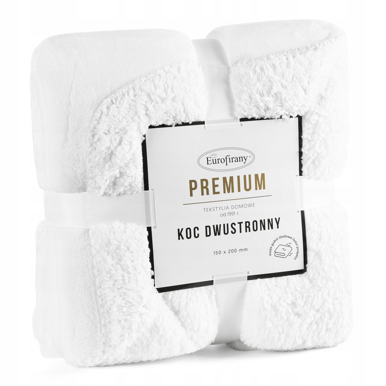 Deka 200x220 oboustranná bílá měkká teplá silná přikrývka na postel