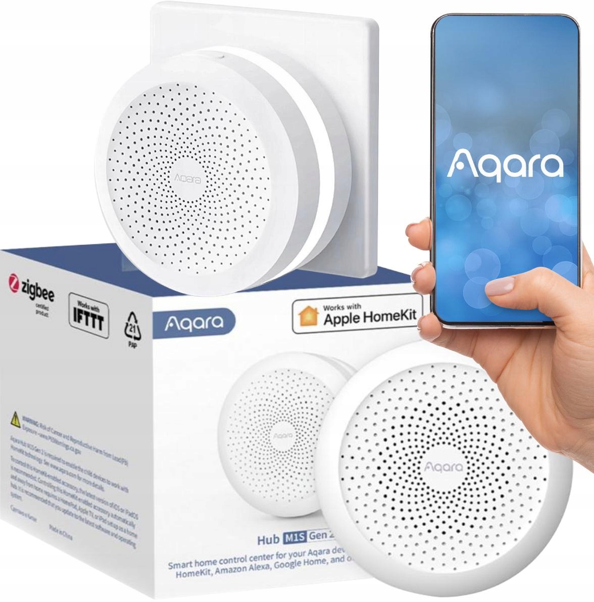 Centrala Aqara Hub M1S Gen2 ZigBee HomeKit EU (HM1SG02) • Cena, Opinie