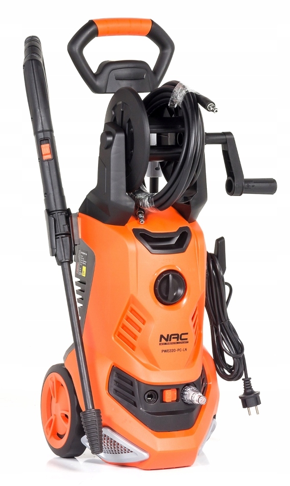 Tlaková Myčka Nac 2200W Pumpa Hliník Kartáč Terasa Navíječ 170 Bar