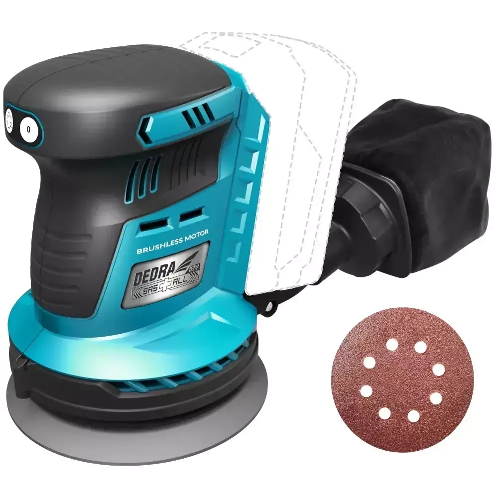 Szlifierka mimośrodowa akumulatorowa 18V125MM. bezszczotkowa Dedra DED7062