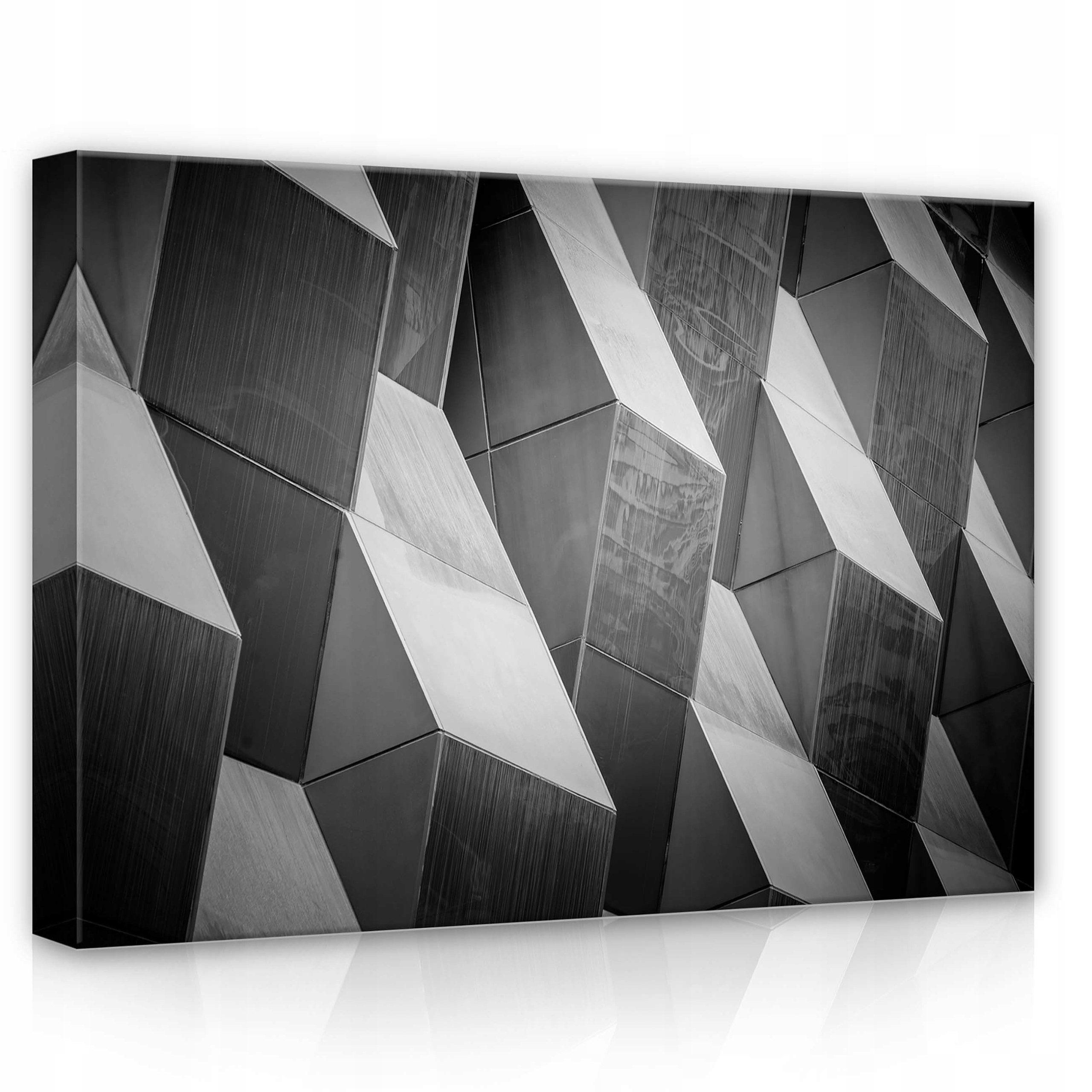 Obraz 70x50 Geometrický 3D abstrakce moderní černobílá architektura