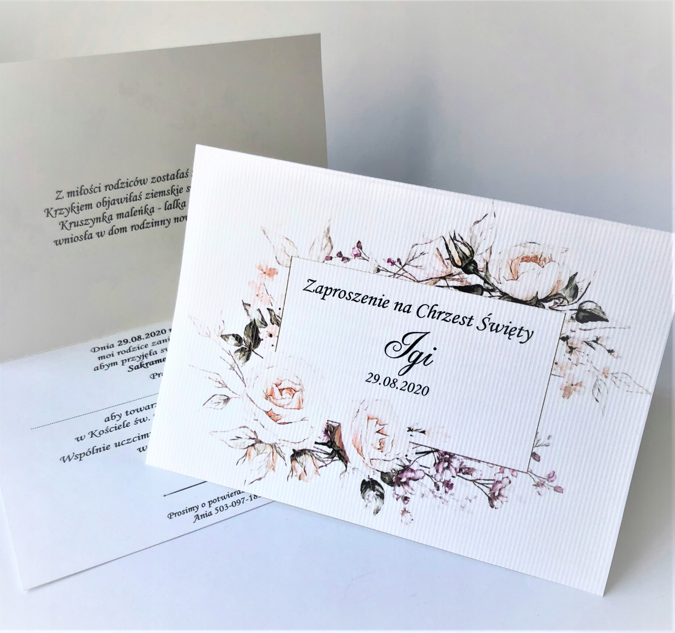 ZAPROSZENIA CHRZCINY zaproszenie na Chrzest Święty