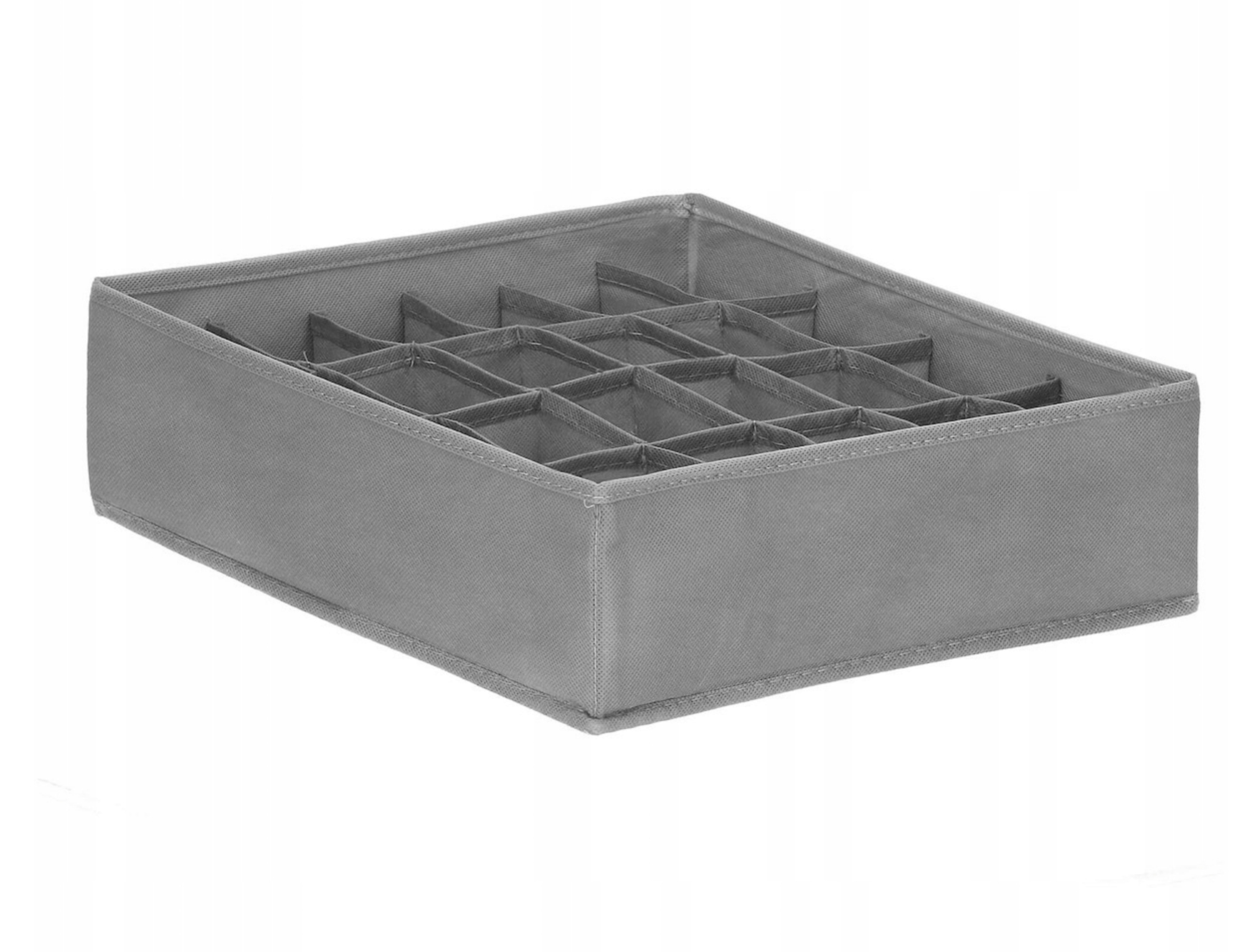 Organizer na bieliznę skarpetki do szuflady garderoby szary komplet 4 szt Kolor odcienie szarości