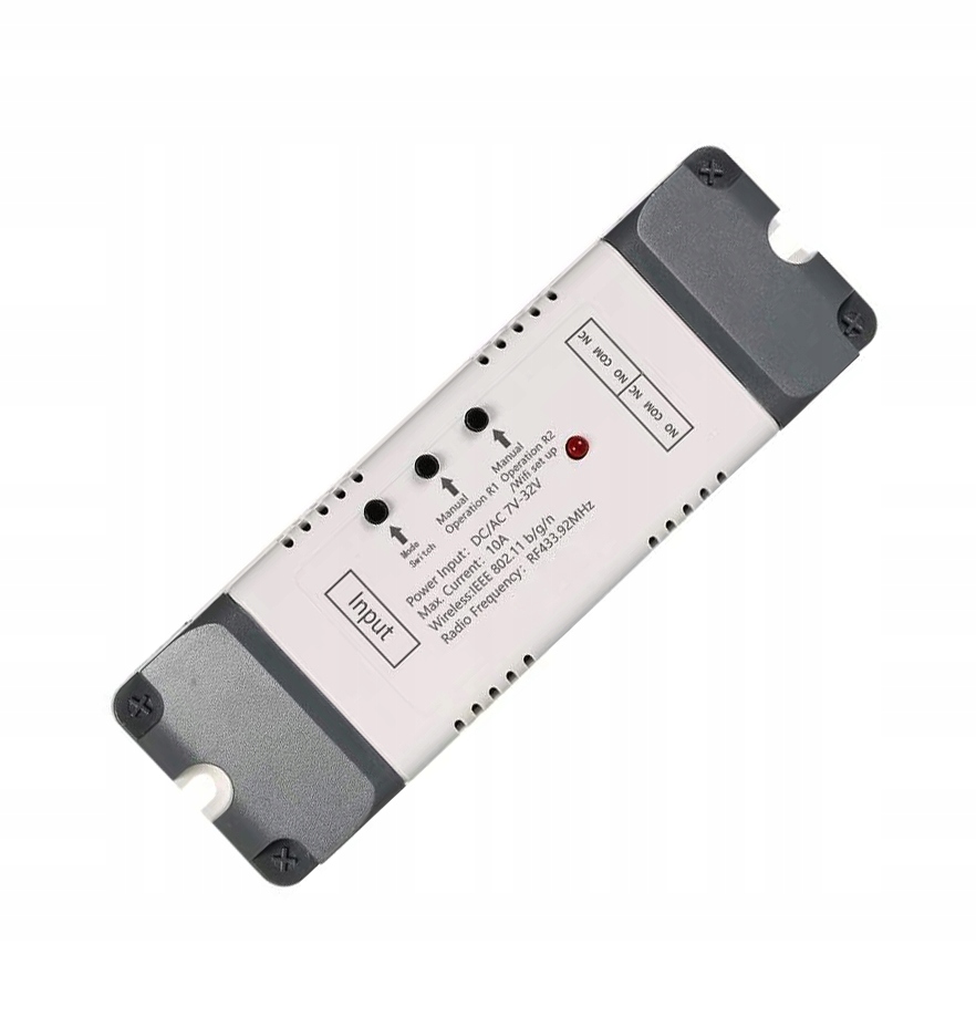 

Tuya 2CH DC 5-32V WiFi+RF beznapięciowy w obudowie