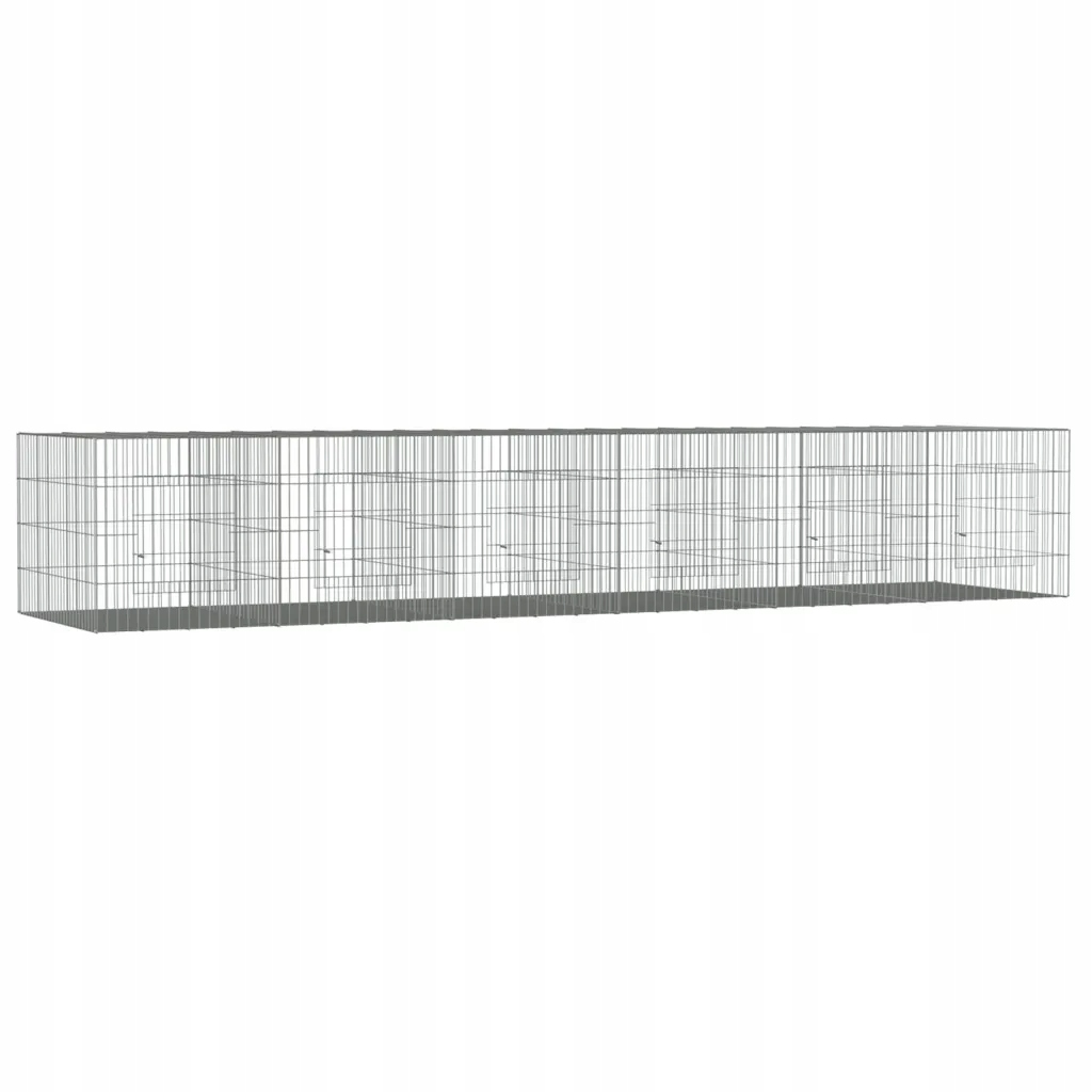 Klec pro králíka, 6 panelů, 327 x 79 x 54 cm, galvanizované železo