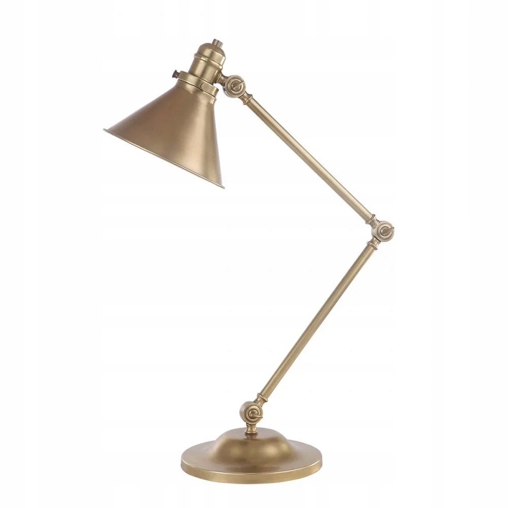 Elstead Retro stolná lampa Provence mosadz E27 60W stmievateľná